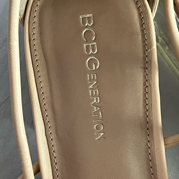 BCBGeneration Women's Tan Strappy Heels - Picture 1 of 4